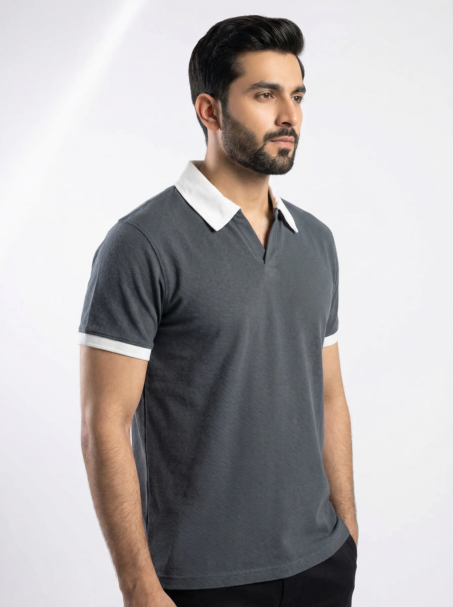 Johnny collar | Plain