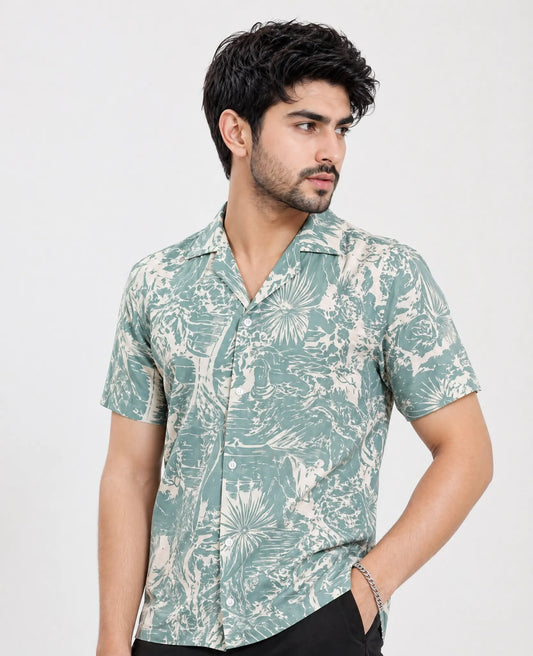 Printed Button Down | Loose Fit
