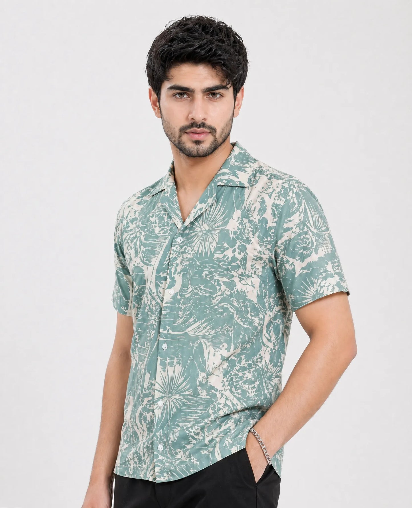 Printed Button Down | Loose Fit